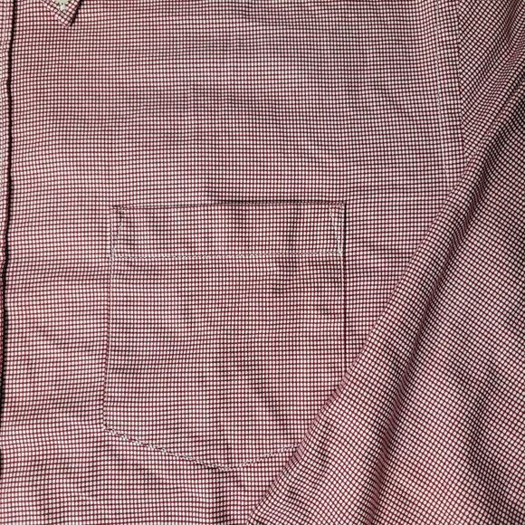 Hugo Boss Slim Fit Men's Size XL Button Down Cotton Shirt Red & White Dot Print - Picture 4 of 10